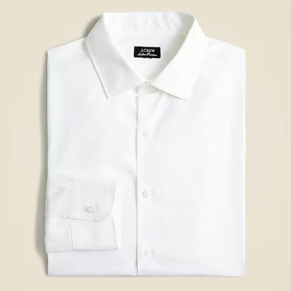 J. Crew Other - J.Crew Men's Ludlow Slim Premium Fine Cotton Dress Shirt Size 16/34 White